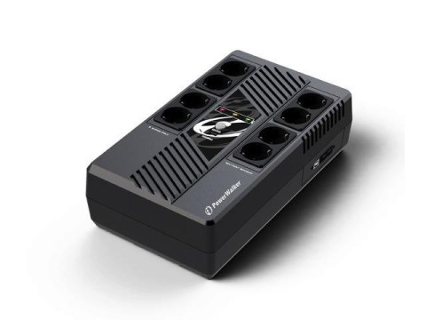 Zasilacz awaryjny UPS Power Walker Line-Interactive 1000VA MS 8x FR, RJ45 In/Out, USB HID, USB Ładowarka Zasilacz awaryjny UPS Power Walker Line-Interactive 1000VA MS 8x FR, RJ45 In/Out, USB HID, USB Ładowarka