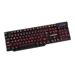 Klawiatura przewodowa Esperanza EGK601 Hunter Gaming USB czarno- czerwona