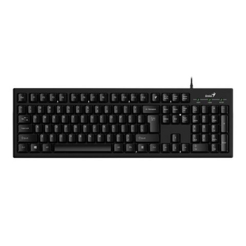 Klawiatura przewodowa Genius KB-100 Offcie black, Full size, odporna na zalanie Klawiatura przewodowa Genius KB-100 Offcie black, Full size, odporna na zalanie