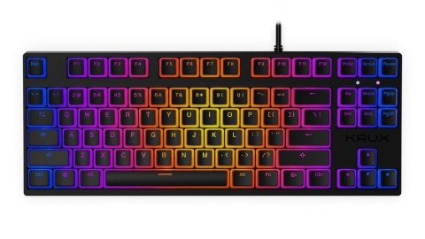Klawiatura przewodowa Krux Atax PRO RGB Pudding Outemu Black czarna Klawiatura przewodowa Krux Atax PRO RGB Pudding Outemu Black czarna