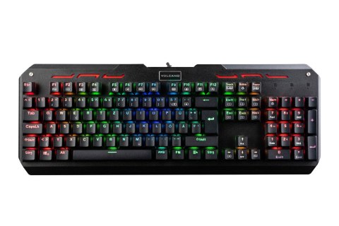 Klawiatura przewodowa Modecom Volcano HAMMER RGB Gaming mechaniczna (Przełącznik BLUE OUTEMU) niemiecki layout Klawiatura przewodowa Modecom Volcano HAMMER RGB Gaming mechaniczna (Przełącznik BLUE OUTEMU) niemiecki layout