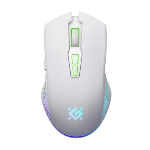 Mysz bezprzewodowa Defender PANDORA GM-502 optyczna 3200dpi biała RGB AKUMULATOR 7 przycisków Gaming bezklikowa silent Mysz bezprzewodowa Defender PANDORA GM-502 optyczna 3200dpi biała RGB AKUMULATOR 7 przycisków Gaming bezklikowa silent