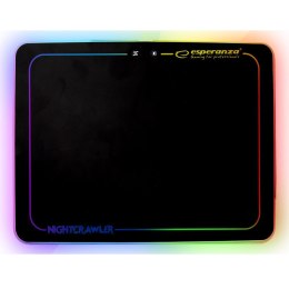 Podkładka pod mysz Esperanza EGP104 Gaming podświetlana Nightcrawler, czarna