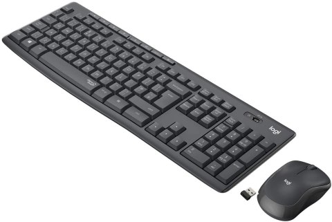 Zestaw bezprzewodowy klawiatura + mysz Logitech MK295 Silent Wireless Combo grafitowy Zestaw bezprzewodowy klawiatura + mysz Logitech MK295 Silent Wireless Combo grafitowy