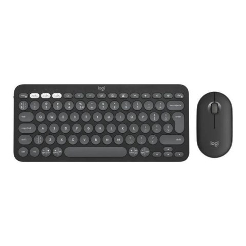 Zestaw bezprzewodowy klawiatura + mysz Logitech Pebble 2 Combo grafitowy Zestaw bezprzewodowy klawiatura + mysz Logitech Pebble 2 Combo grafitowy