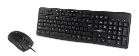 Zestaw przewodowy klawiatura + mysz Esperanza EK137 USB Arvada czarny Zestaw przewodowy klawiatura + mysz Esperanza EK137 USB Arvada czarny