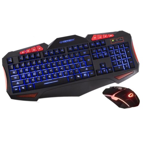Zestaw przewodowy klawiatura + mysz Esperanza "Shelter" Gaming USB czarny Zestaw przewodowy klawiatura + mysz Esperanza "Shelter" Gaming USB czarny