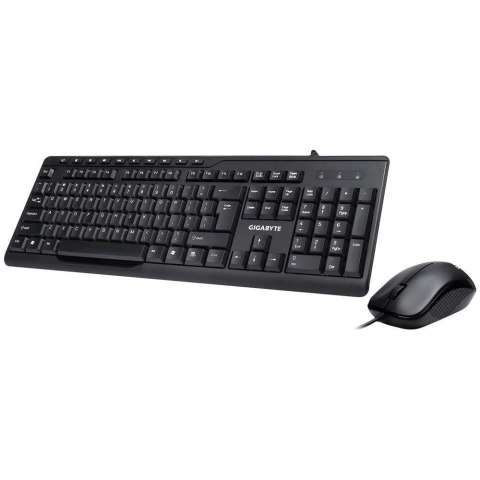 Zestaw przewodowy klawiatura + mysz Gigabyte KM6300 czarny Zestaw przewodowy klawiatura + mysz Gigabyte KM6300 czarny