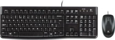 Zestaw przewodowy klawiatura + mysz Logitech Desktop MK120 USB czarny Zestaw przewodowy klawiatura + mysz Logitech Desktop MK120 USB czarny
