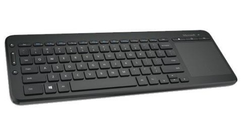 Klawiatura bezprzewodowa Microsoft All-in-One Media Keyboard z touchpadem USB czarna Klawiatura bezprzewodowa Microsoft All-in-One Media Keyboard z touchpadem USB czarna