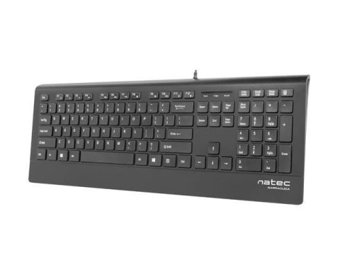 Klawiatura przewodowa Natec Barracuda USB czarna Klawiatura przewodowa Natec Barracuda USB czarna