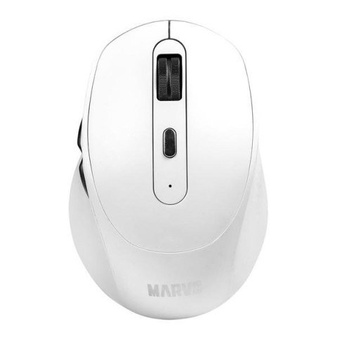 Mysz bezprzewodowa Marvo WM106W WH BT 5.1 + 2,4GHz Cichy Klik, Akumulatorowa Mysz bezprzewodowa Marvo WM106W WH BT 5.1 + 2,4GHz Cichy Klik, Akumulatorowa