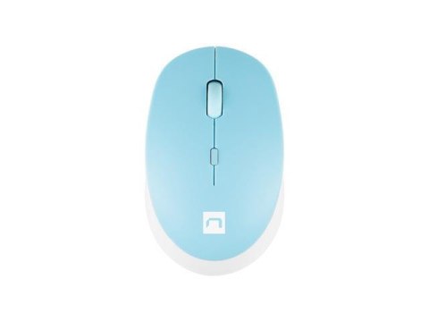 Mysz bezprzewodowa Natec Harrier 2 bluetooth 5.1 1600 DPI z cichym klikiem biało-niebieska Mysz bezprzewodowa Natec Harrier 2 bluetooth 5.1 1600 DPI z cichym klikiem biało-niebieska