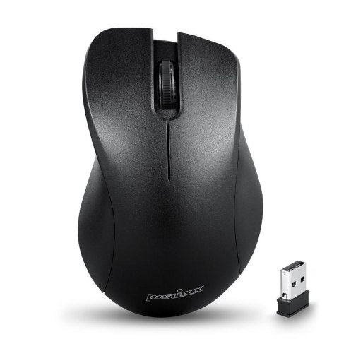 Mysz bezprzewodowa Perixx PERIMICE-621 optyczna 1600dpi 2.4 GHz, czarna, silent, cicha, bezklikowa Mysz bezprzewodowa Perixx PERIMICE-621 optyczna 1600dpi 2.4 GHz, czarna, silent, cicha, bezklikowa