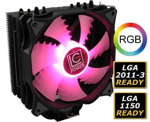 Wentylator LC-Power LC-CC-120-RGB ALL SOCKET PWM HEATPIPE 180W Wentylator LC-Power LC-CC-120-RGB ALL SOCKET PWM HEATPIPE 180W