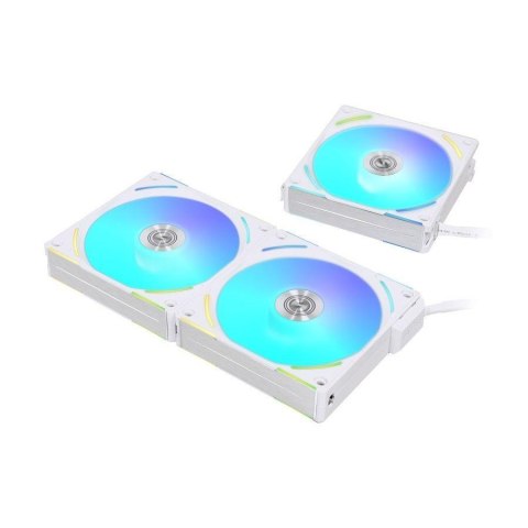 Wentylator Lian Li UNI FAN AL120 V2 ARGB PWM 120mm biały Triple Pack with Controller Wentylator Lian Li UNI FAN AL120 V2 ARGB PWM 120mm biały Triple Pack with Controller