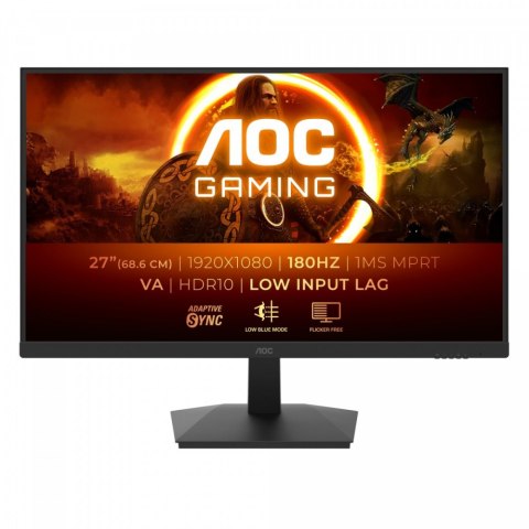 Monitor AOC C27G4ZXU (27" /Fast VA /240Hz /1920 x 1080 /Czarny) Monitor AOC C27G4ZXU (27" /Fast VA /240Hz /1920 x 1080 /Czarny)
