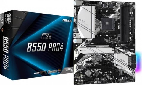 Płyta główna ASROCK B550 PRO4 Socket AM4 ATX Płyta główna ASROCK B550 PRO4 Socket AM4 ATX