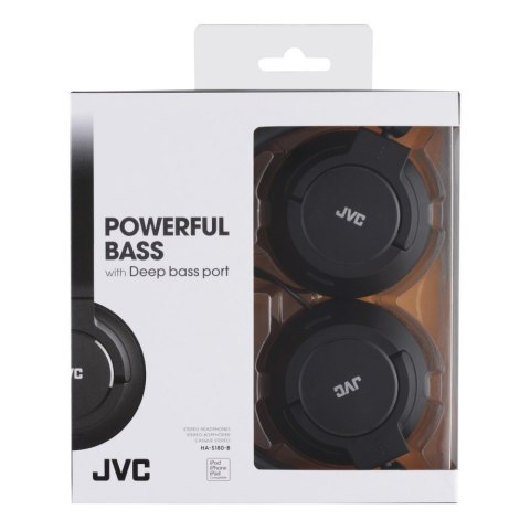 Słuchawki Na uszy JVC HA-S180-B Czarny (1.2m /3.5 mm (pozłacany) wtyk/Czarny) Słuchawki Na uszy JVC HA-S180-B Czarny (1.2m /3.5 mm (pozłacany) wtyk/Czarny)