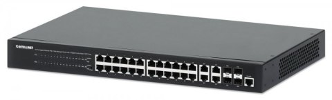Switch zarządzalny 24x RJ45 Gigabit PoE+ 370W, 4x SFP/RJ45 Switch zarządzalny 24x RJ45 Gigabit PoE+ 370W, 4x SFP/RJ45