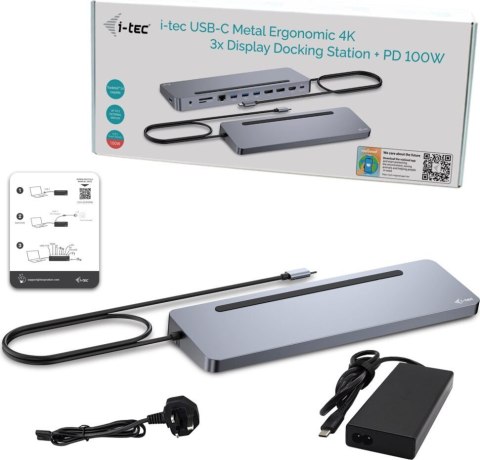 I-TEC Metal Ergonomic C31FLAT2PDPRO C31FLAT2PDPRO (Srebrny /USB-C ) I-TEC Metal Ergonomic C31FLAT2PDPRO C31FLAT2PDPRO (Srebrny /USB-C )