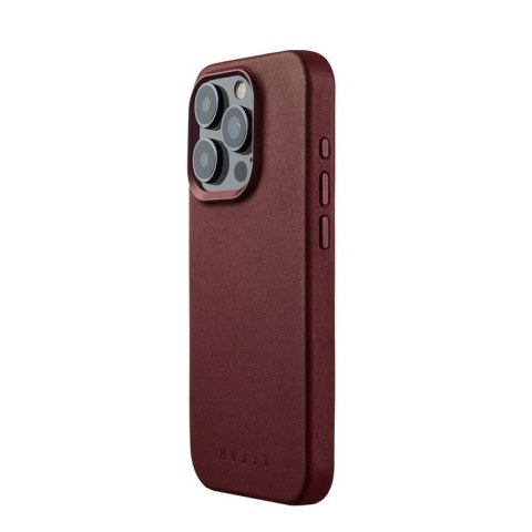 Mujjo Full Leather Case - etui skórzane do iPhone 15 Pro kompatybilne z MagSafe (burgundy) Mujjo Full Leather Case - etui skórzane do iPhone 15 Pro kompatybilne z MagSafe (burgundy)