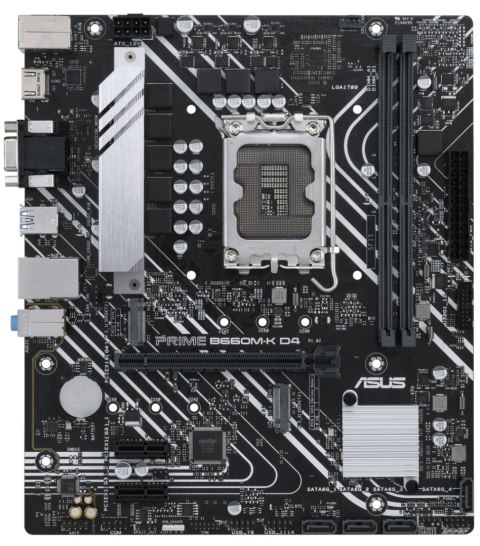 Płyta główna ASUS PRIME B660M-K D4 LGA1700 microATX Płyta główna ASUS PRIME B660M-K D4 LGA1700 microATX