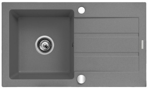 Zlewozmywak granitowy jednokomorowy z ociekaczem Maidsinks 76x44 1B 1D szary beton (Pyragranit; kolor szary) Zlewozmywak granitowy jednokomorowy z ociekaczem Maidsinks 76x44 1B 1D szary beton (Pyragranit; kolor szary)