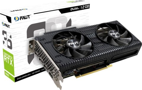 Karta graficzna PALIT GeForce RTX 3060 Dual 12 GB GDDR6 NE63060019K9-190AD Karta graficzna PALIT GeForce RTX 3060 Dual 12 GB GDDR6 NE63060019K9-190AD