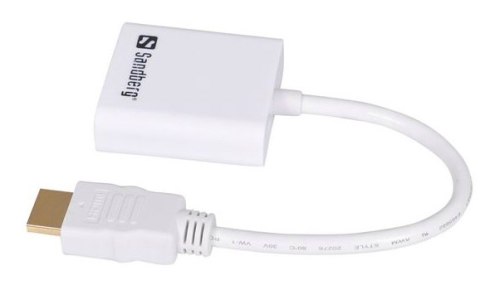 Adapter SANDBERG HDMI (M) - VGA (F) HDMI - VGA 508-69 Adapter SANDBERG HDMI (M) - VGA (F) HDMI - VGA 508-69