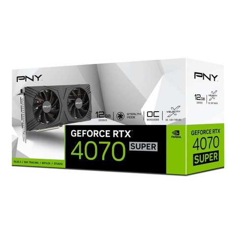 Karta graficzna PNY GeForce RTX 4070 SUPER 12 GB VERTO D (VCG4070S12DFXPB1-O) Karta graficzna PNY GeForce RTX 4070 SUPER 12 GB VERTO D (VCG4070S12DFXPB1-O)