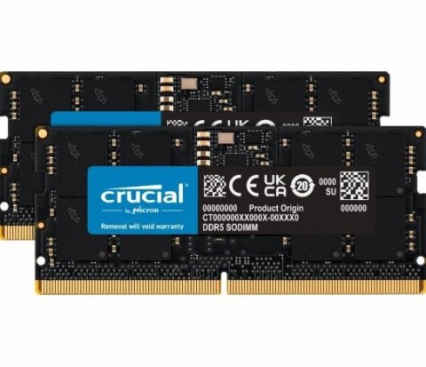 Pamięć CRUCIAL (SODIMM/DDR5/32 GB/5600MHz/46CL/DUAL) Pamięć CRUCIAL (SODIMM/DDR5/32 GB/5600MHz/46CL/DUAL)