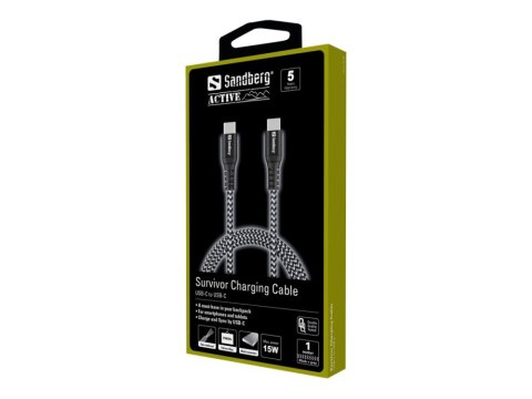 Kabel USB SANDBERG USB typ C 1 Kabel USB SANDBERG USB typ C 1