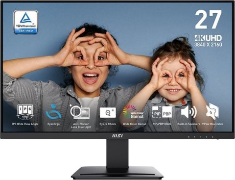 Monitor MSI PRO MP273U (27" /IPS /60Hz /3840 x 2160 /Czarny)