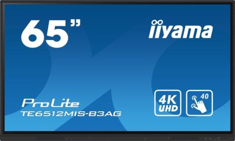Monitor dotykowy IIYAMA TE6512MIS-B3AG (65" /IPS /60Hz /3840 x 2160 /Czarny ) Monitor dotykowy IIYAMA TE6512MIS-B3AG (65" /IPS /60Hz /3840 x 2160 /Czarny )