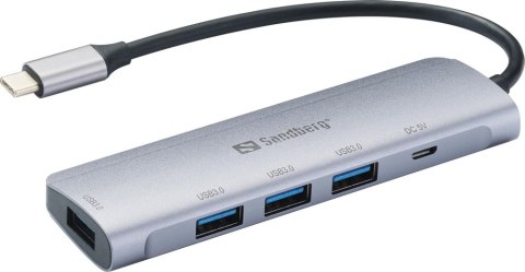 Hub USB SANDBERG USB-C to 4 x USB 3.0 Hub SAVER Hub USB SANDBERG USB-C to 4 x USB 3.0 Hub SAVER