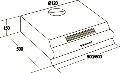 Okap szafkowy (wkład) AKPO WK-7 P 3060 Szary Okap szafkowy (wkład) AKPO WK-7 P 3060 Szary