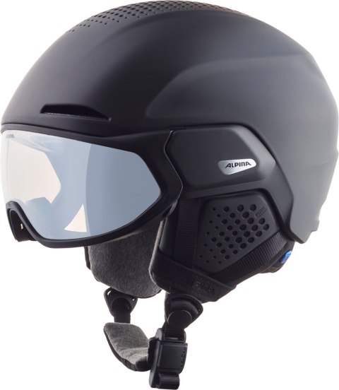 Kask narciarski ALPINA ALTO V black matt 55-59 Kask narciarski ALPINA ALTO V black matt 55-59