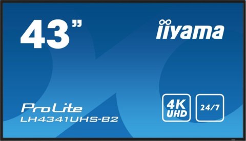 Monitor IIYAMA LH4341UHS-B2 (42.5" /IPS /60Hz /3840 x 2160 /Czarny ) Monitor IIYAMA LH4341UHS-B2 (42.5" /IPS /60Hz /3840 x 2160 /Czarny )
