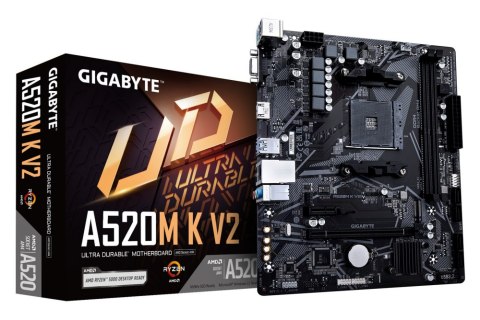 Płyta główna GIGABYTE A520M K V2 Socket AM4 microATX Płyta główna GIGABYTE A520M K V2 Socket AM4 microATX