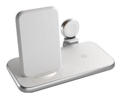 ZENS Aluminium 4w1 Stand Wireless Charger - bezprzewodowa stacja ładująca do trzech urządzeń (45W), z możliwością ładowanie czwa ZENS Aluminium 4w1 Stand Wireless Charger - bezprzewodowa stacja ładująca do trzech urządzeń (45W), z możliwością ładowanie czwa