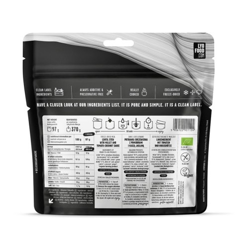 Danie liofilizowane Lyofood Eko Dal Soczewicowy 370 g Danie liofilizowane Lyofood Eko Dal Soczewicowy 370 g