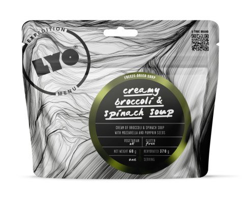 Danie liofilizowane Lyofood Zupa krem brokułowo-szpinakowa 370 g Danie liofilizowane Lyofood Zupa krem brokułowo-szpinakowa 370 g