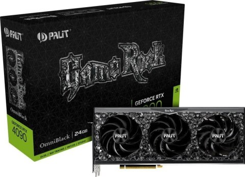 Karta graficzna PALIT GeForce RTX 4090 GameRock OmniBlack 24GB GDDR6X (NED4090019SB-1020Q) Karta graficzna PALIT GeForce RTX 4090 GameRock OmniBlack 24GB GDDR6X (NED4090019SB-1020Q)