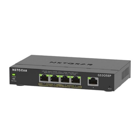 Przełącznik NETGEAR GS305EP-100PES (1x 10/100/1000 ) Przełącznik NETGEAR GS305EP-100PES (1x 10/100/1000 )