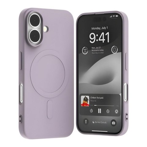 Etui Mercury MagSafe Semi-Silicone iPhone 16 6,1" liliowy fiolet /lilac purple Etui Mercury MagSafe Semi-Silicone iPhone 16 6,1" liliowy fiolet /lilac purple