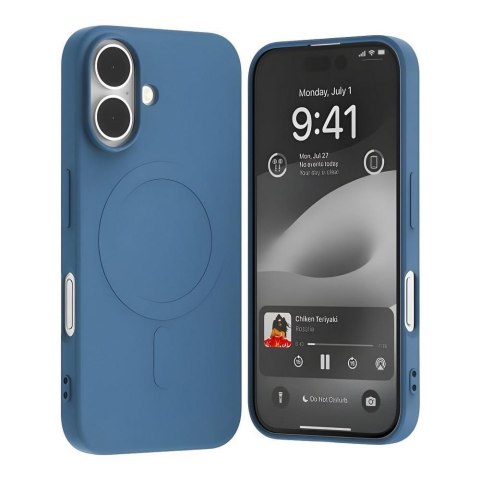 Etui Mercury MagSafe Semi-Silicone iPhone 16 6,1" niebieski /blue Etui Mercury MagSafe Semi-Silicone iPhone 16 6,1" niebieski /blue