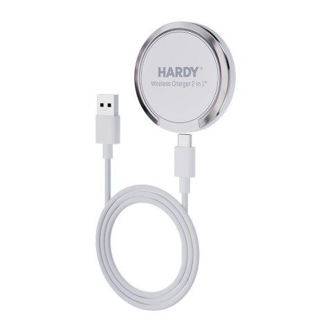 Ładowarka indukcyjna 3mk Hardy Wireless Charger 2in1 15W White Ładowarka indukcyjna 3mk Hardy Wireless Charger 2in1 15W White
