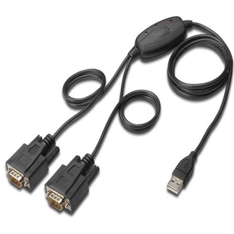 Adapter DIGITUS DA-70158 USB 2.0 - 2 x RS232 Adapter DIGITUS DA-70158 USB 2.0 - 2 x RS232