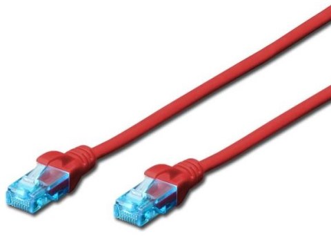 DIGITUS Cat5e U-UTP 0.5 m Czerwony 0.5 Skrętka DIGITUS Cat5e U-UTP 0.5 m Czerwony 0.5 Skrętka
